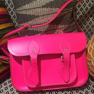 Cambridge Satchel Company Hot pink!! Authentic!